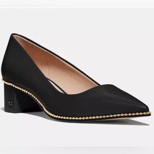 Coach Women’s Willa 45 Leather Pump in Black Size 8.5